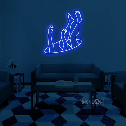 'Falling' Neon Sign