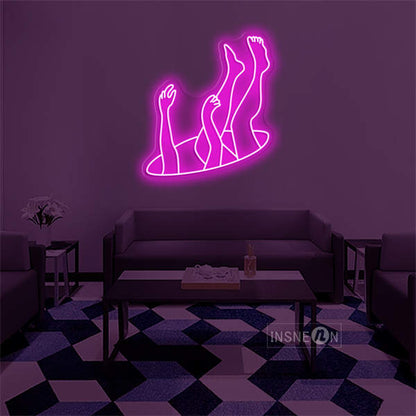 'Falling' Neon Sign