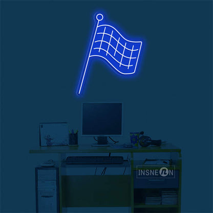 'Finish Flag' LED Neon Sign