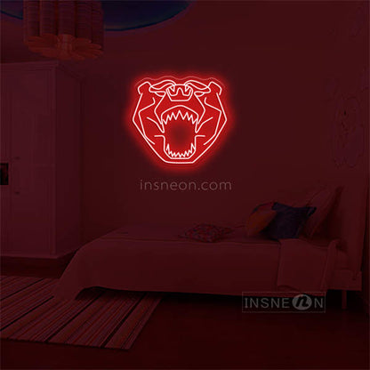 Geometric tigger' LED Neon Sign