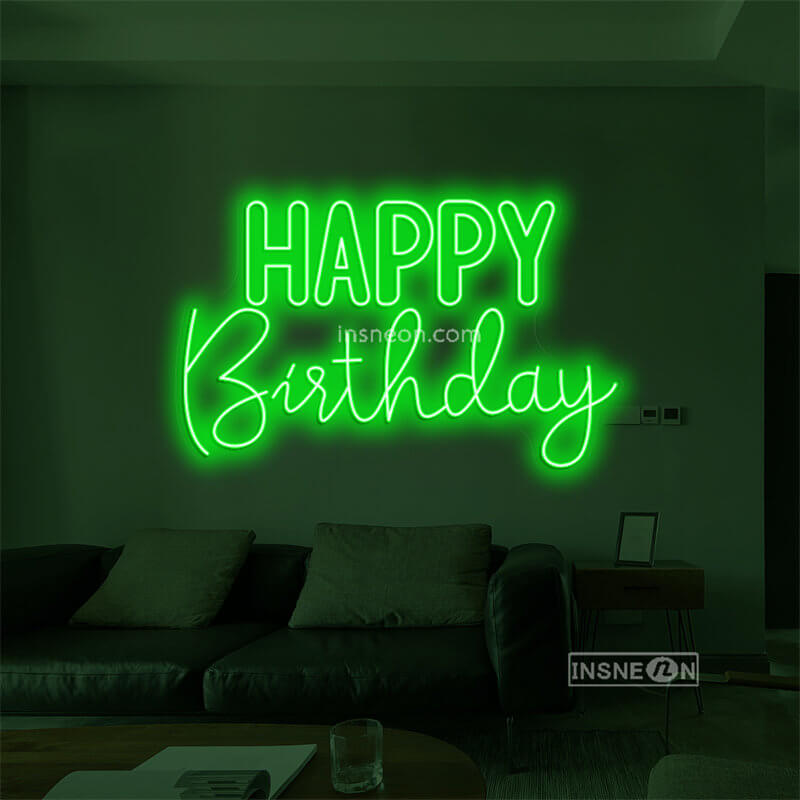 HAPPY Birthday Led Custom Neon Sign