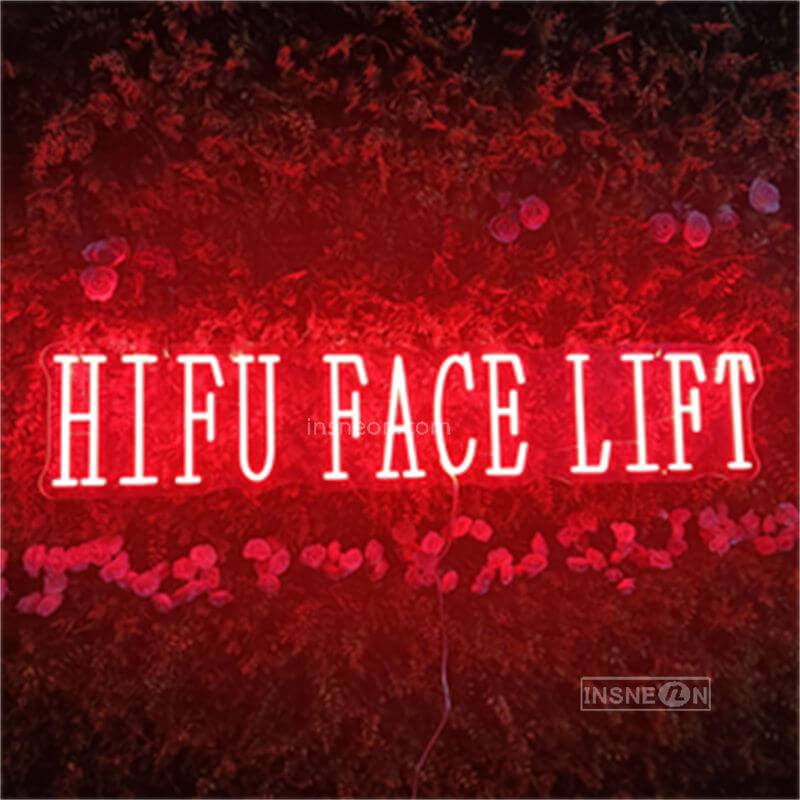 Led Fu Hand Sign HIFU FACE LIET Led Custom Neon Sign
