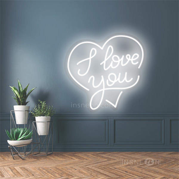 InsNeon Factory I Love You In My Heart Neon Wedding Signs