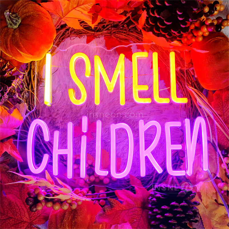 I Smell Children Halloween Decor Neon Signs (5)