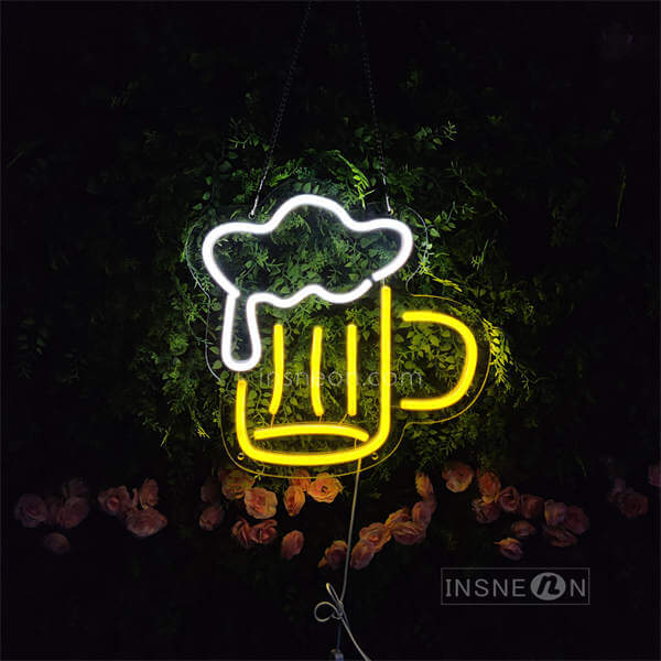 InsNeon Factory Beer Cup Bar Custom Neon Sign