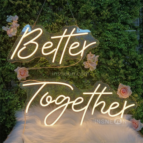 InsNeon Factory Better together Custom Wedding Neon Signs