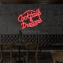 InsNeon Factory Cocktails&Dreams Neon Bar Sign