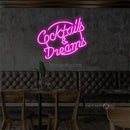 InsNeon Factory Cocktails&Dreams Neon Bar Sign