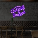 InsNeon Factory Cocktails&Dreams Neon Bar Sign