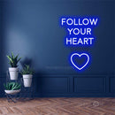InsNeon Factory Follow Your Heart Wedding Neon Sign