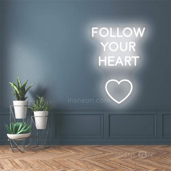 InsNeon Factory Follow Your Heart Wedding Neon Sign