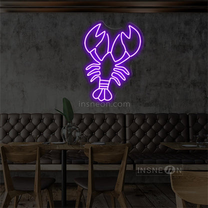InsNeon Factory Lobster Neon Bar Sign