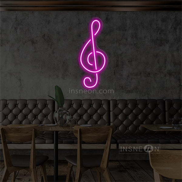 InsNeon Factory Music symbol Neon Bar Sign