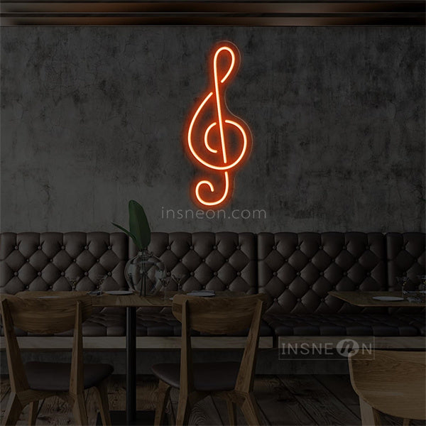 InsNeon Factory Music symbol Neon Bar Sign