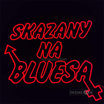 InsNeon Factory Skazany Na Bluesa Custom Neon Sign