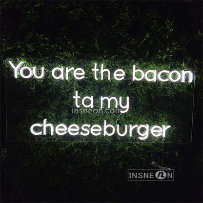 InsNeon Factory You Are the bacon to my cheesburger Wedding Custom Neon sign (7)