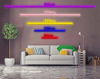 Insneon LED NEON SIGN 9 SIZE GUIDE