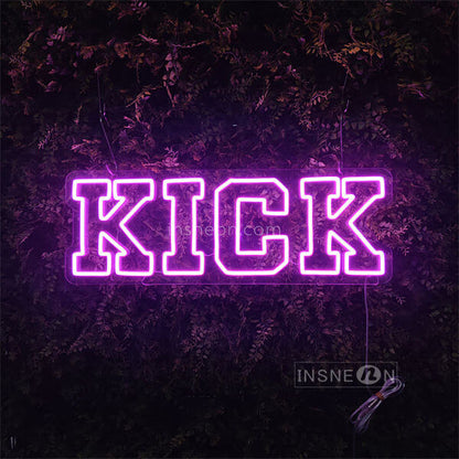 Insneon factory Kick custom neon sign