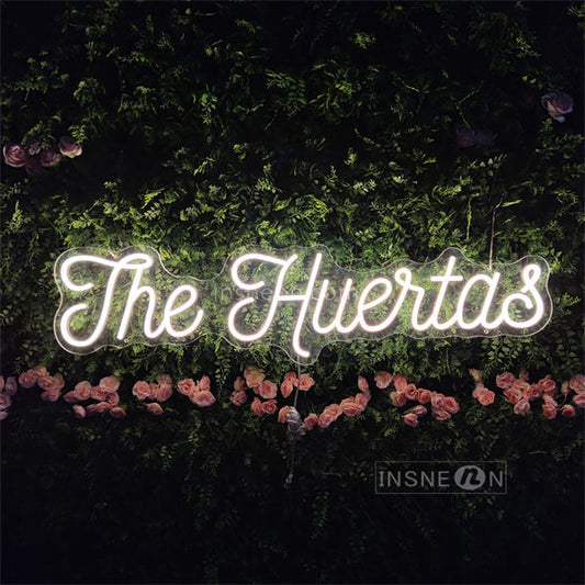 Insneon factory The Huertas custom neon sign
