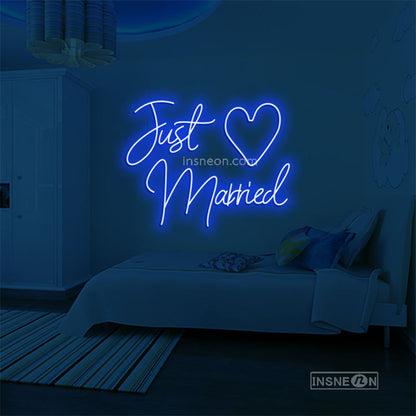 Just Married Led Custom Neon Sign