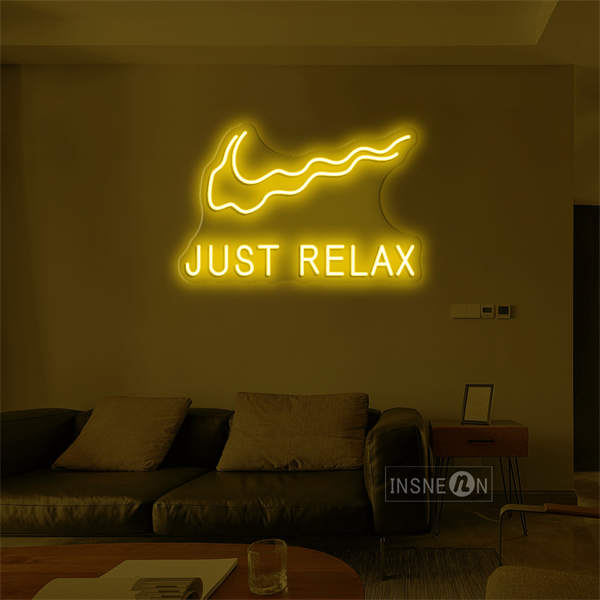 'Just Relax' LED Neon Sign