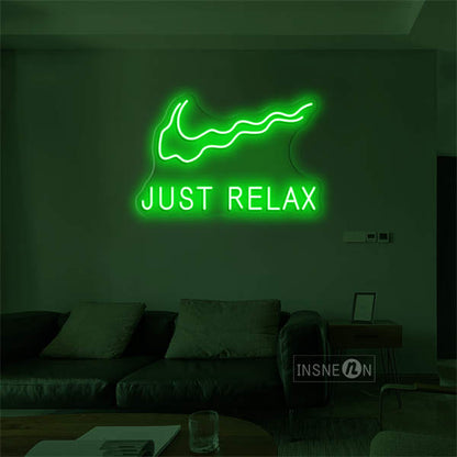 'Just Relax' LED Neon Sign