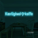Kaerllighed kaffe Led Custom Neon Sign