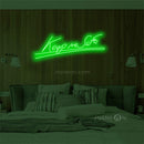 'Keep me safe' LED Neon Sign