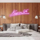 'Keep me safe' LED Neon Sign