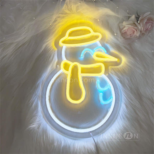 'Little Snowman' Neon Sign