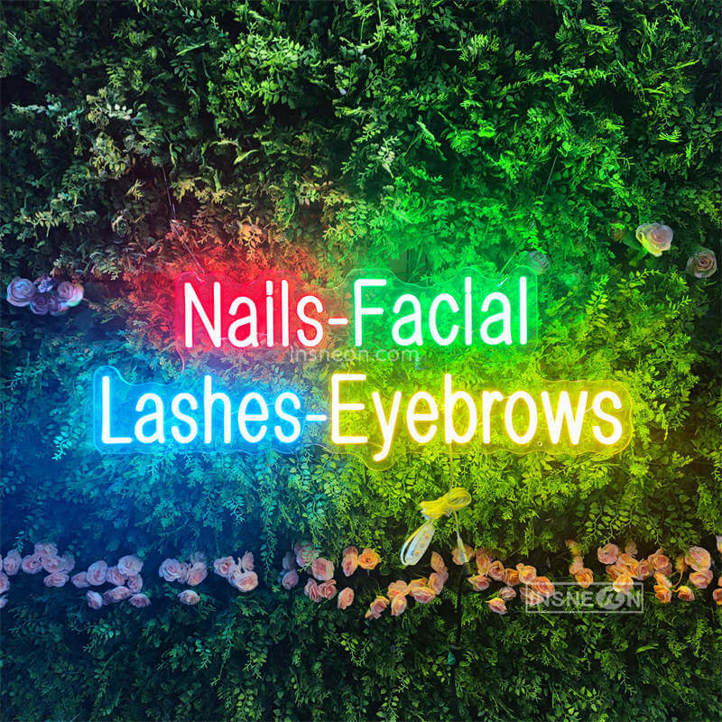 Mails-Facili Lashes-Eyebrows Led Custom Neon Sign