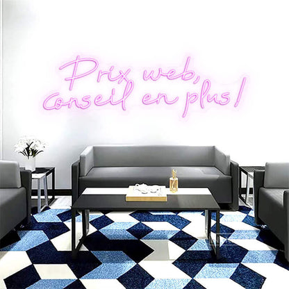 Prix web conseil en plus Led Custom Neon Sign