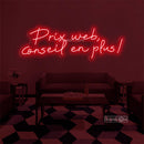 Prix web conseil en plus Led Custom Neon Sign