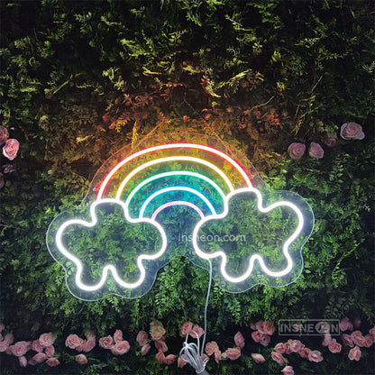 Rainbow Clouds Led Custom Neon Sign