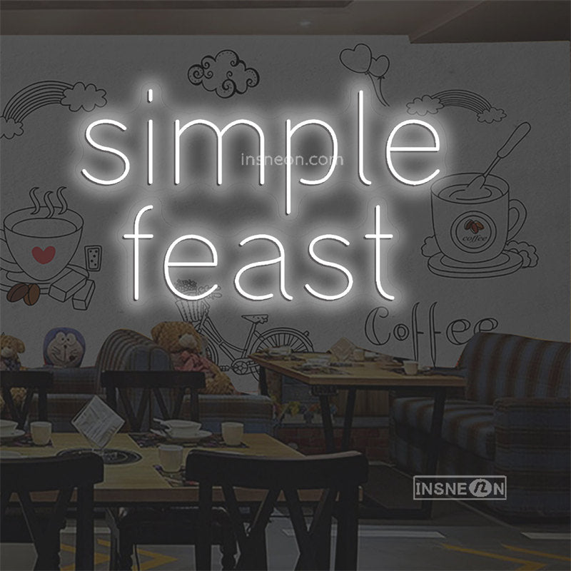 Feast Sign Simple feast Led Custom Neon Sign