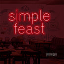 Simple feast Led Custom Neon Sign