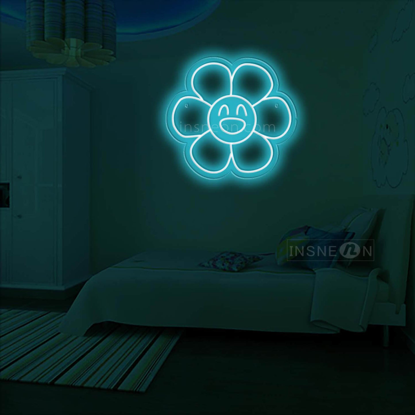 Six-color flower Led Custom Neon Sign