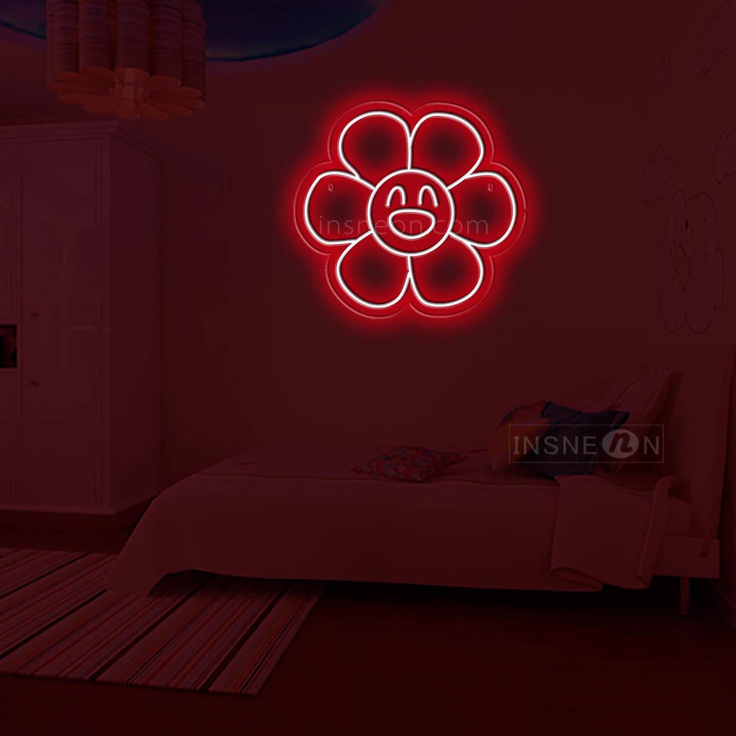 Six-color flower Led Custom Neon Sign