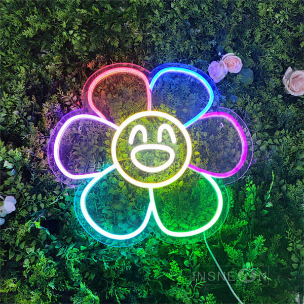 'Six-color flower' Neon Sign