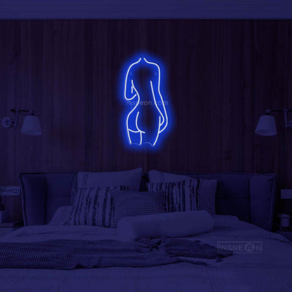 The Lady backside' LED Neon Sign