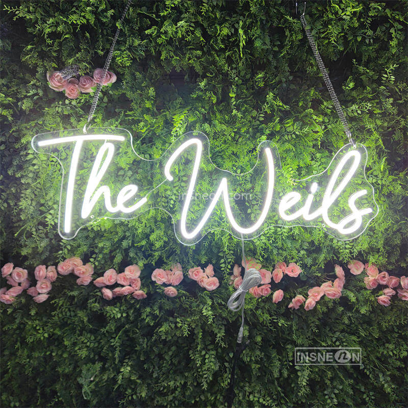 'The Weils' Led Custom Neon Sign