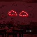 Two white clouds Led Custom Neon Sign