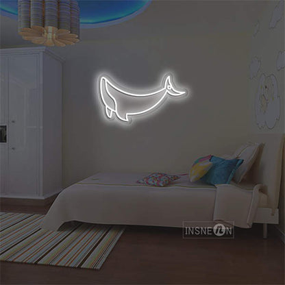 'Whale' Neon Sign