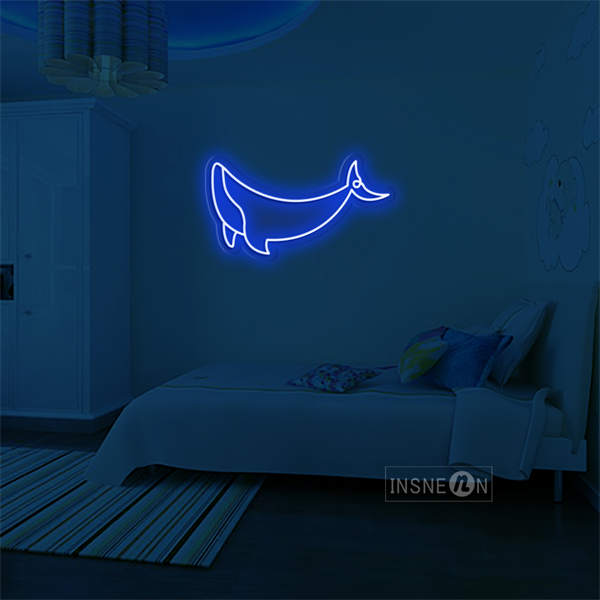 'Whale' Neon Sign