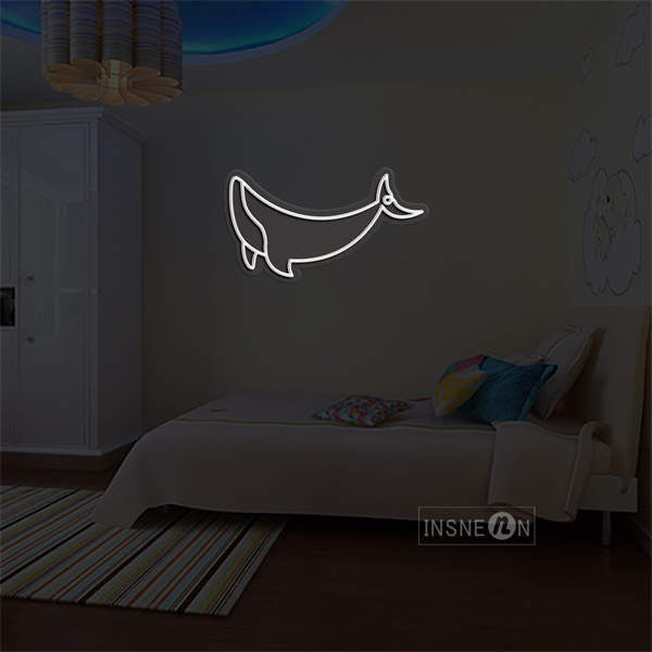'Whale' Neon Sign