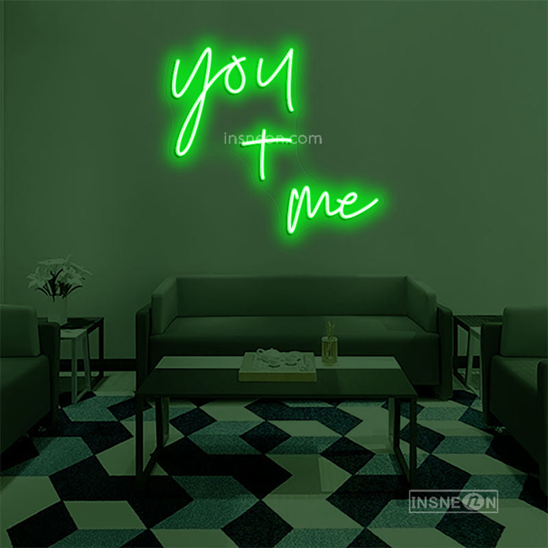 you+me Led Custom Neon Sign