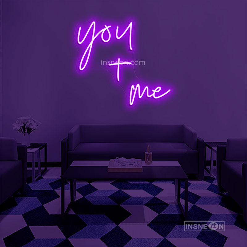 you+me Led Custom Neon Sign